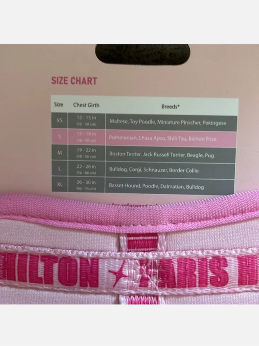 Paris Hilton Pink Pet Harness with Branded Trim